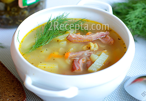 Гороховый суп с ветчиной рецепт