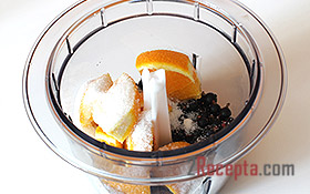 Черная смородина с апельсином, замороженная на зиму