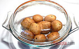 Картофель вареный в микроволновке