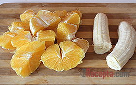 Смузи из апельсина и банана