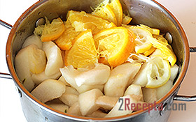 Варенье из груш с лимоном и апельсином