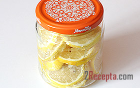 Заготовка лимонов с сахаром в банке