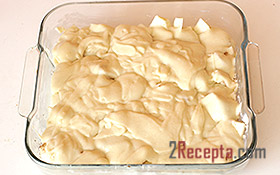 Заливной яблочный пирог на кефире